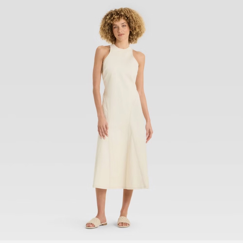 Women's Racerback Denim Midi A-Line
Dress - Future Collective NWT!!